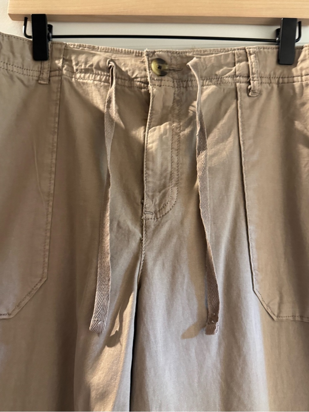 Sonoma Beige Drawstring Jogger Pants - Picture 3 of 7